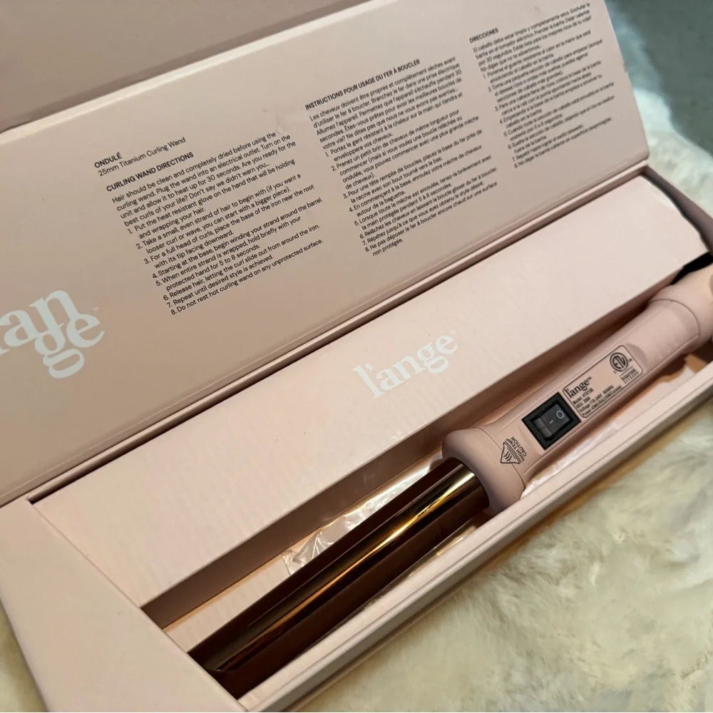 Lange 25mm Curling Wand in Rose Gold and Blush